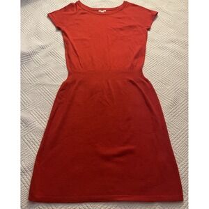 Boston Proper Dress Size Small Red Office Or Date Night Knee-length Silk Knit